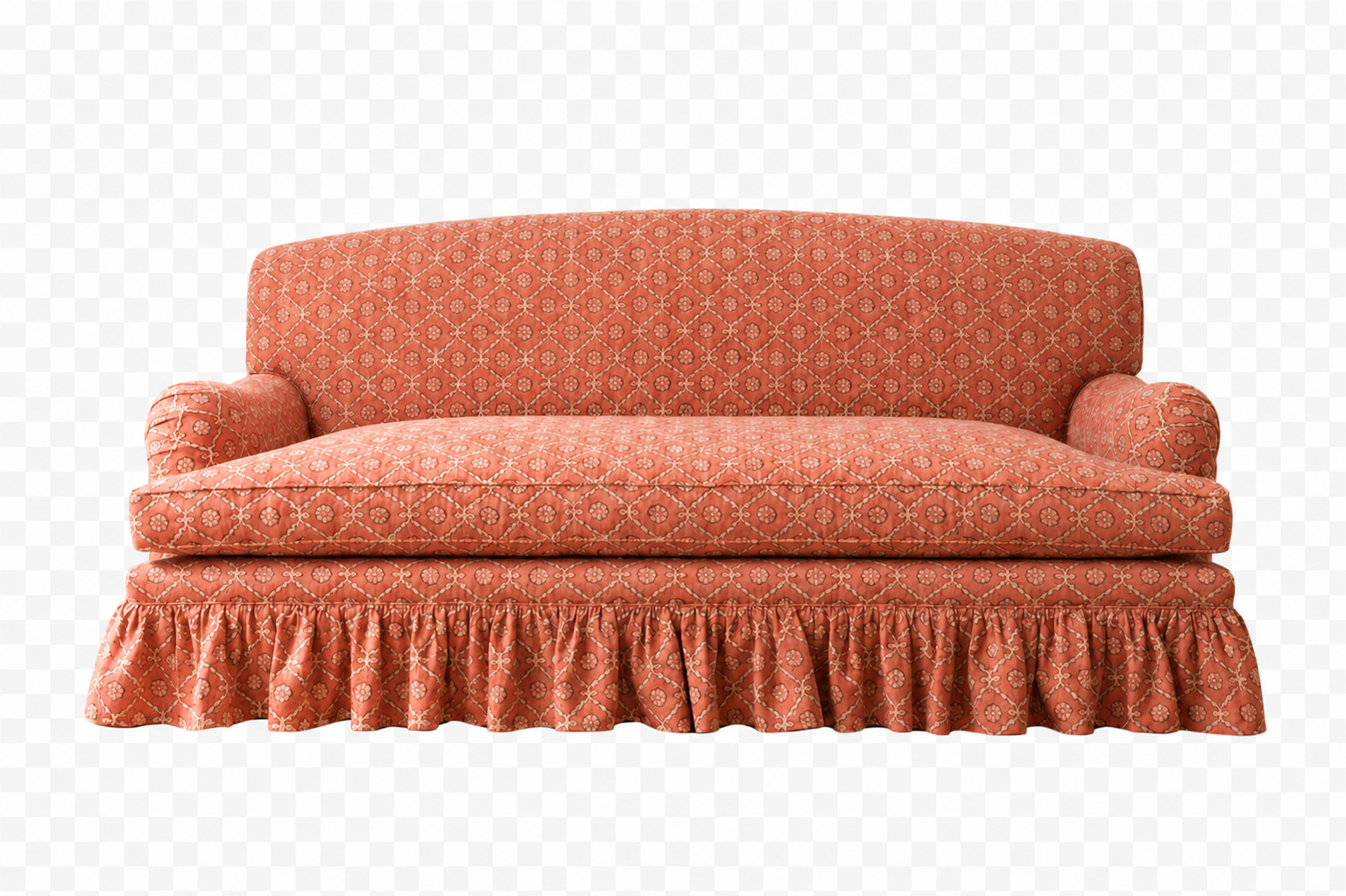 Edwidge Gathered Skirted Sofa