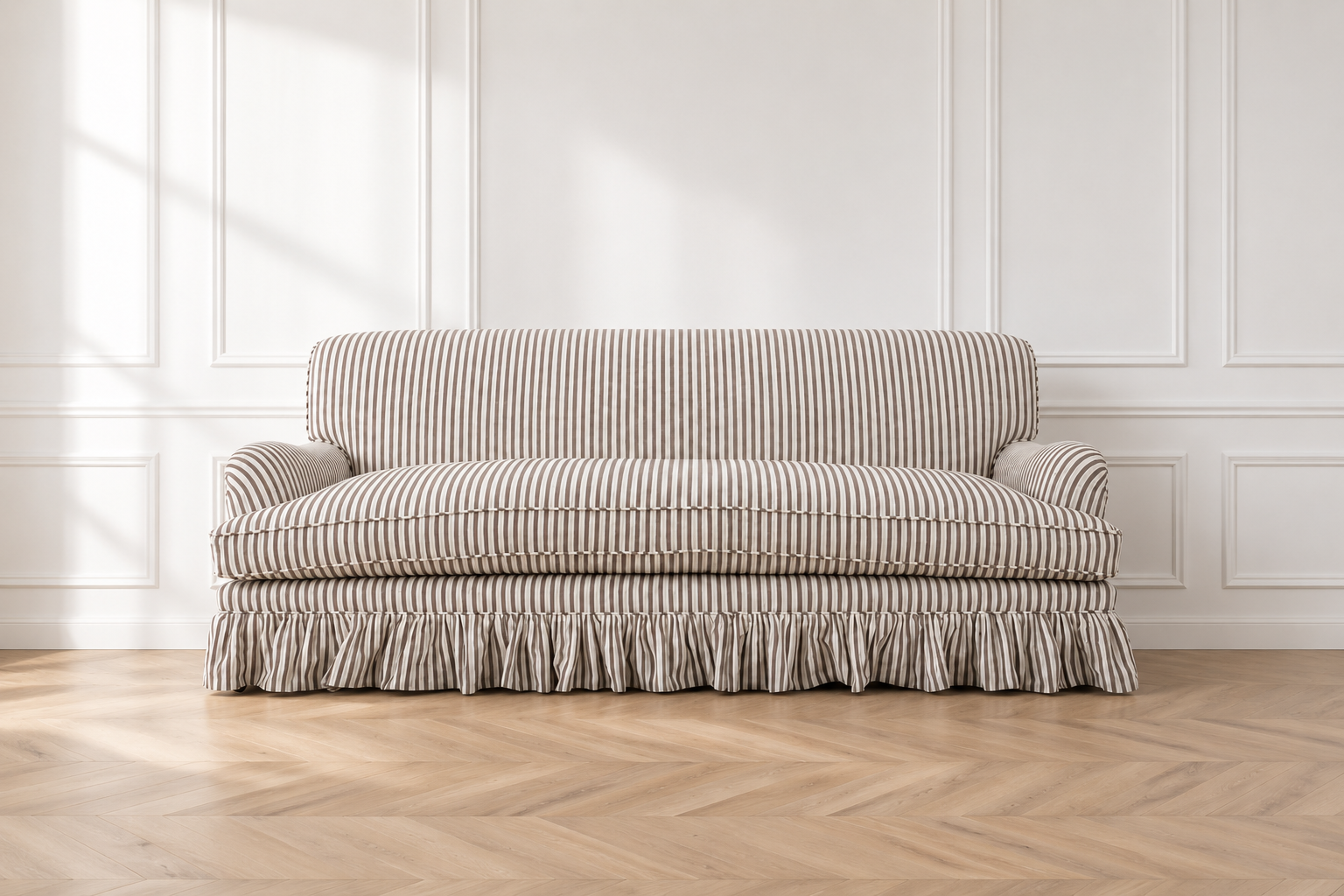 Edwidge Gathered Skirted Sofa