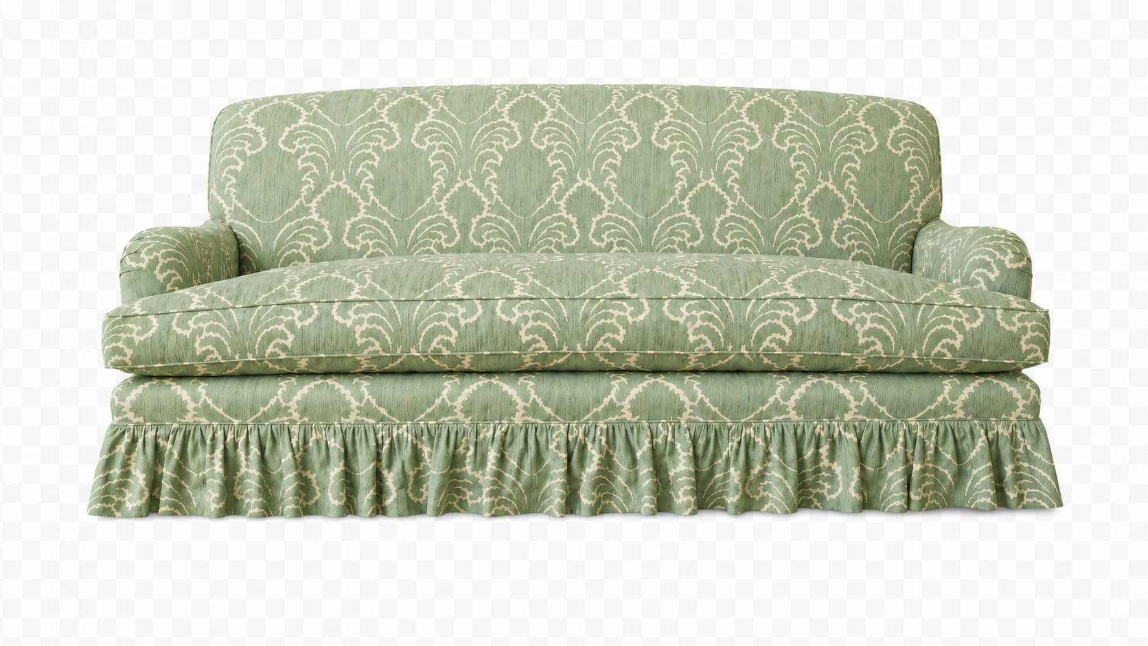 Edwidge Gathered Skirted Sofa