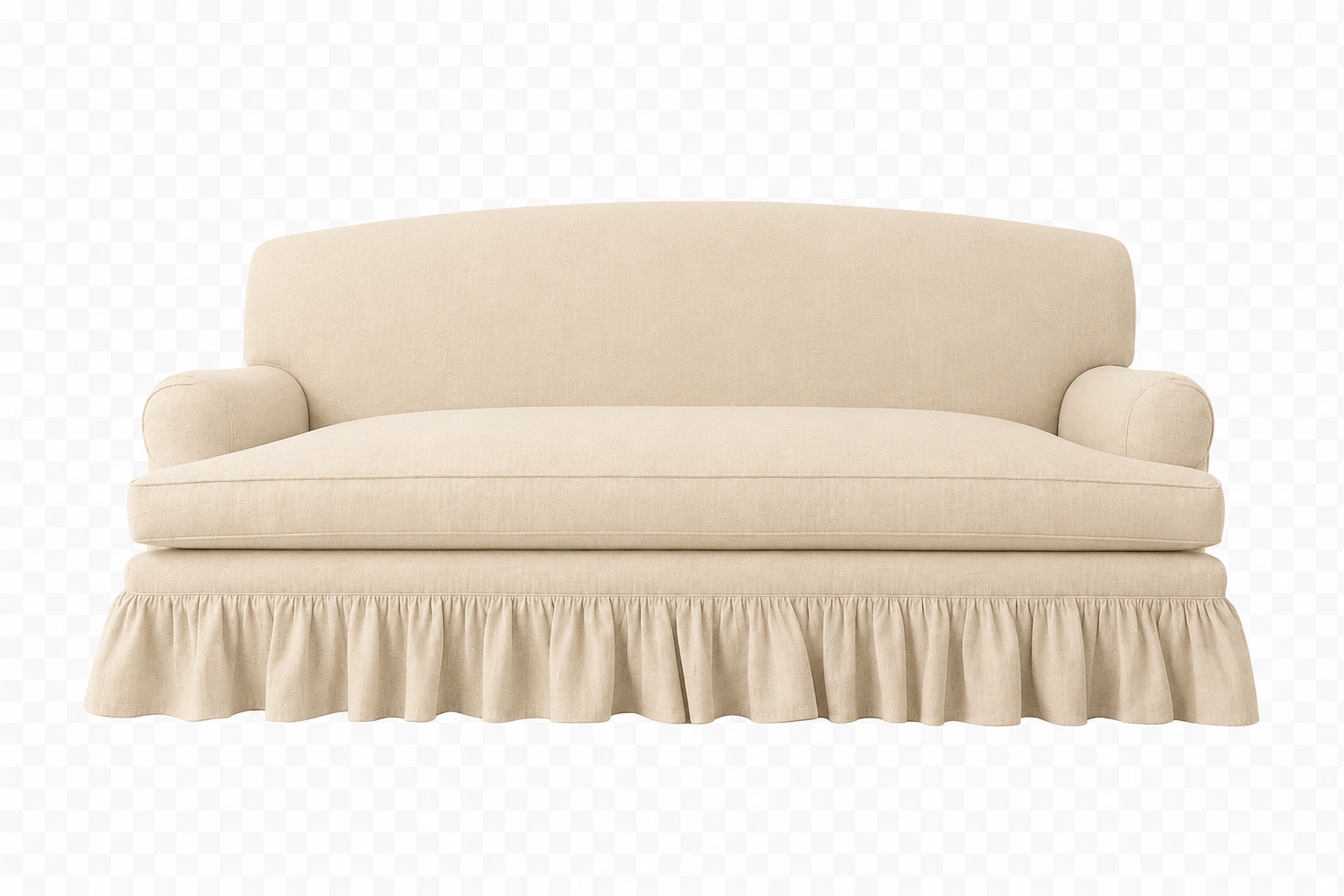 Edwidge Gathered Skirted Sofa