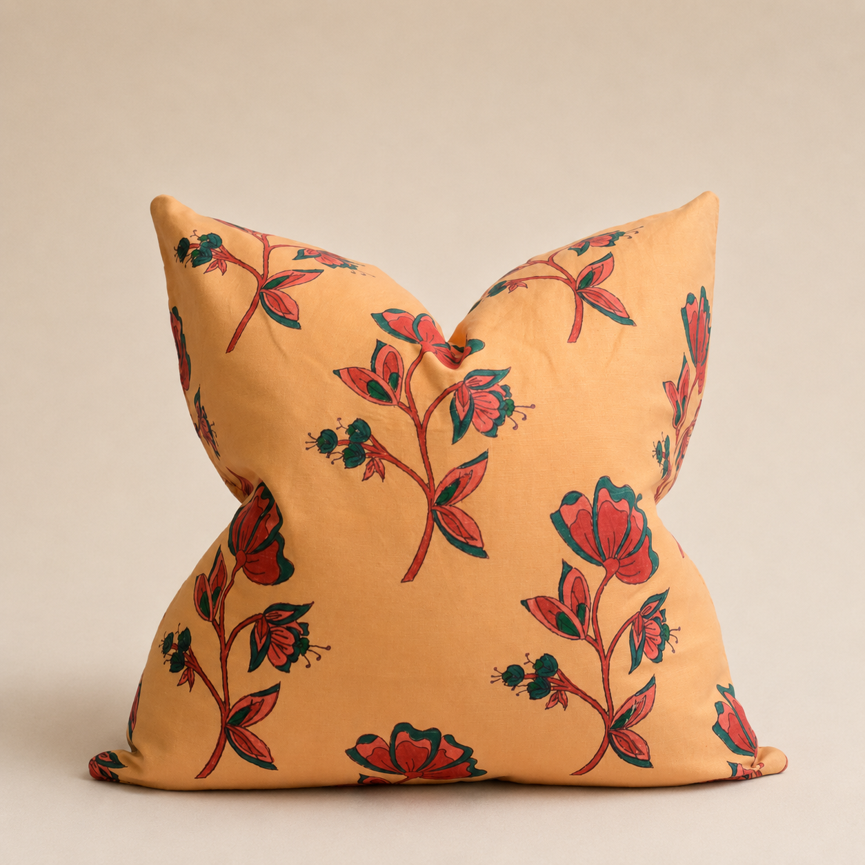 The Amber Floral Cushion