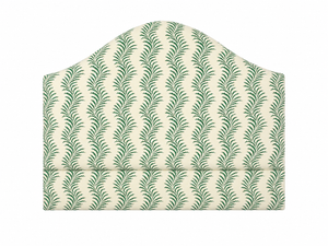 Scrolling Fern Frond – Emerald on Ivory