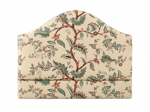 Tendril Vine Linen – Turquoise & Pomegranate