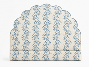 Seaweed Lace – Azure / Blue on Ivory