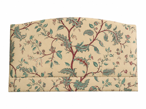 Tendril Vine Linen – Turquoise & Pomegranate